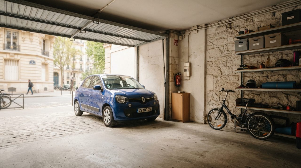 Parking privé en sous-sol moderne